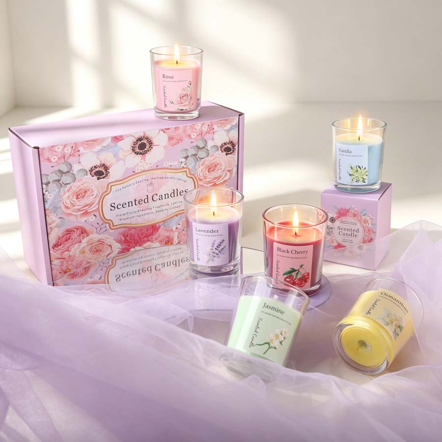 Set de Regalo de Velas Aromáti - Home Fragrance Usa reseña y precio